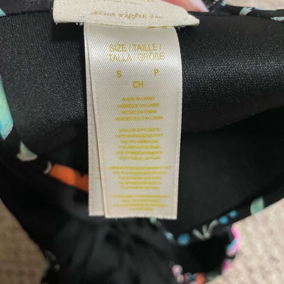 Kate Spade Marina Black Hummingbird One- Piece Swimsuit- Size Small - Picture 7 of 9